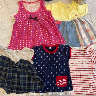 ブランシェス(Branshes)の女の子　夏服　セット　95-100cm(Tシャツ/カットソー)