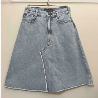 マディソンブルー(MADISONBLUE)のマディソンブルー 5POCKET SHORT SKIRT デニムスカート 01(ひざ丈スカート)