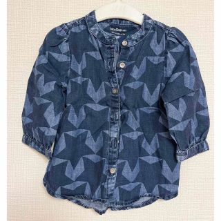 ベビーギャップ(babyGAP)のbabyGap デニムシャツ 80(シャツ/カットソー)