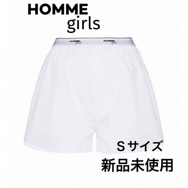 新品】hommegirlsオムガールズ ブルー ストライプ ハーフパンツ S