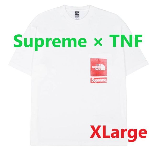 White白品番新品★100％本物 正規品★SUPREME TNF Tee