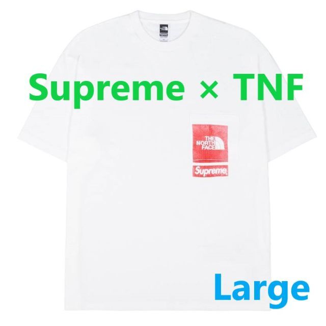 White白品番新品★100％本物 正規品★SUPREME TNF Tee