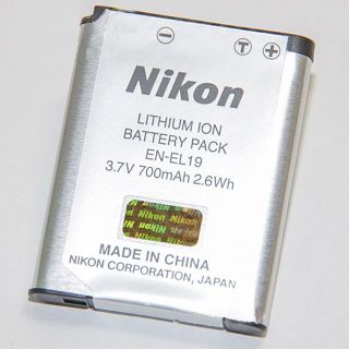 ニコン(Nikon)の日本語 EN-EL19 新品 Nikon ニコン 純正 バッテリー ケース付(デジタル一眼)