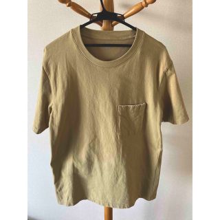 ユニクロ(UNIQLO)のUNIQLO×JW ANDERSON Tシャツ　L  ベージュ(Tシャツ/カットソー(半袖/袖なし))