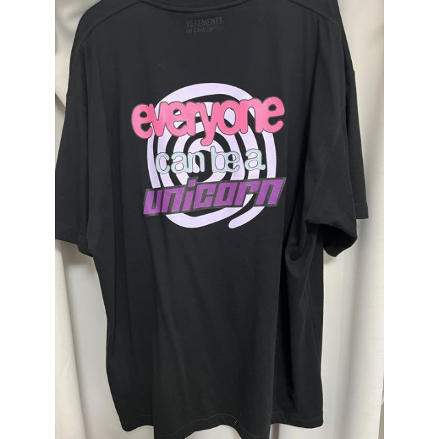 メンズ aespa ジゼル着用 VETEMENTS フロントプリントTシャツ M 特売割