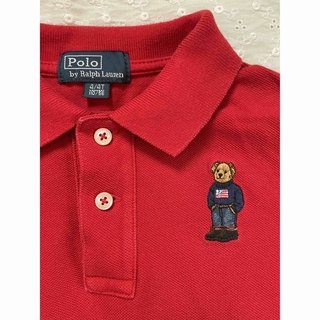 ポロラルフローレン(POLO RALPH LAUREN)の専用です　ポロラルフローレン　半袖ポロシャツ　ポロベア　4t  110㎝　赤(Tシャツ/カットソー)