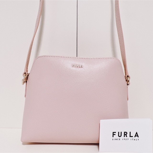 ☆超美品☆送料無料☆FURLAフルラレザーショルダーバッグ☆ピンク☆