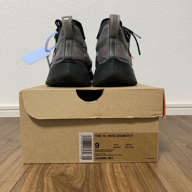 OFF-WHITE × NIKE ZOOM FLY BLACK 【27.0cm】 2