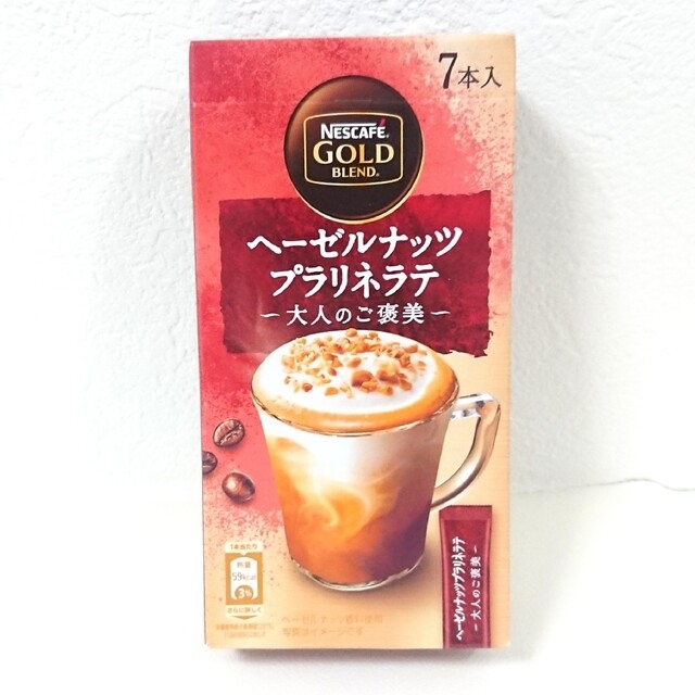 Nestle(ネスレ)のネスカフェ ヘーゼルナッツプラリネラテ インスタントコーヒー 粉末コーヒー 分包 食品/飲料/酒の飲料(コーヒー)の商品写真