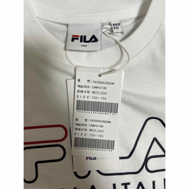 FILA(フィラ)の新品未使用　FILA  Tシャツ　130cm キッズ/ベビー/マタニティのキッズ服女の子用(90cm~)(Tシャツ/カットソー)の商品写真