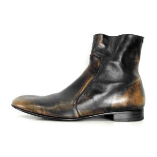 マルタンマルジェラ マルジェラ／Maison Martin Margiela ペコスブーツ シューズ 靴 メンズ 男性 男性用スエード スウェード レザー 革 本革 ブラウン 茶  キャップトゥ クレープソールメンズ