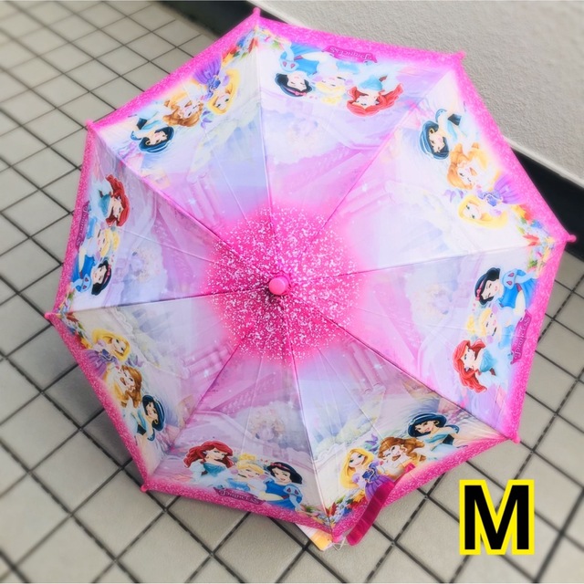 Disney(ディズニー)の可愛い！ プリンセス　傘　M キッズ　子供　女の子　雨傘　かさ　ディズニー　園児 キッズ/ベビー/マタニティのこども用ファッション小物(傘)の商品写真