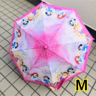 ディズニー(Disney)の可愛い！ プリンセス　傘　M キッズ　子供　女の子　雨傘　かさ　ディズニー　園児(傘)