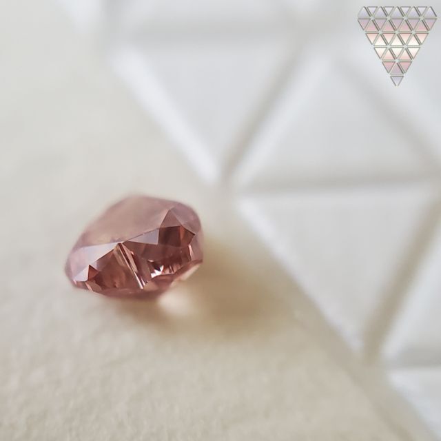 0.17 ct FANCY DEEP ORANGY BROWNISH PINK レディースのアクセサリー(リング(指輪))の商品写真