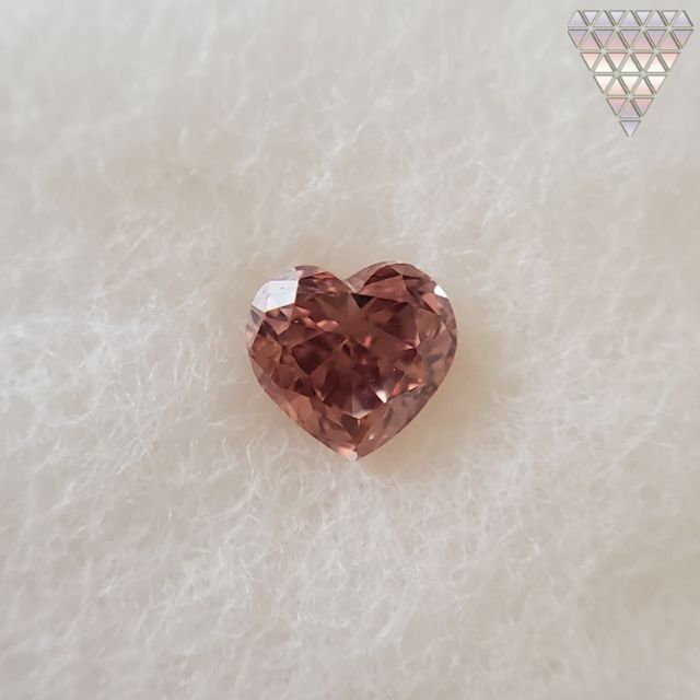 0.17 ct FANCY DEEP ORANGY BROWNISH PINK レディースのアクセサリー(リング(指輪))の商品写真