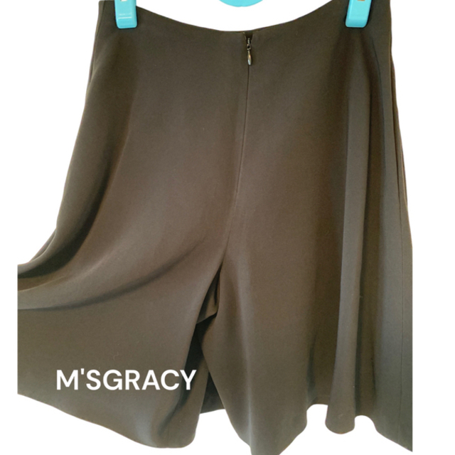 M'S GRACY(エムズグレイシー)の《新品》M's Gracy キュロットパンツ トリックパンツ ブラック レディースのパンツ(キュロット)の商品写真