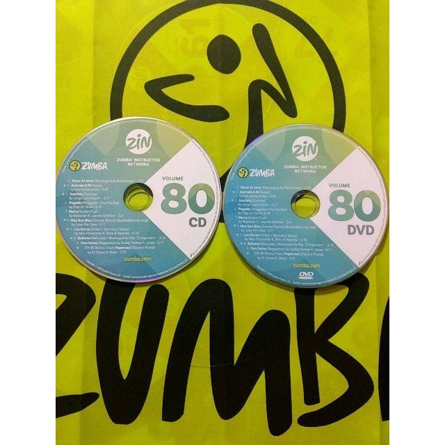 Zumba(ズンバ)のZUMBA　ズンバ　ZIN71 ～ ZIN80　 CD ＆ DVD 20枚セット エンタメ/ホビーのDVD/ブルーレイ(スポーツ/フィットネス)の商品写真