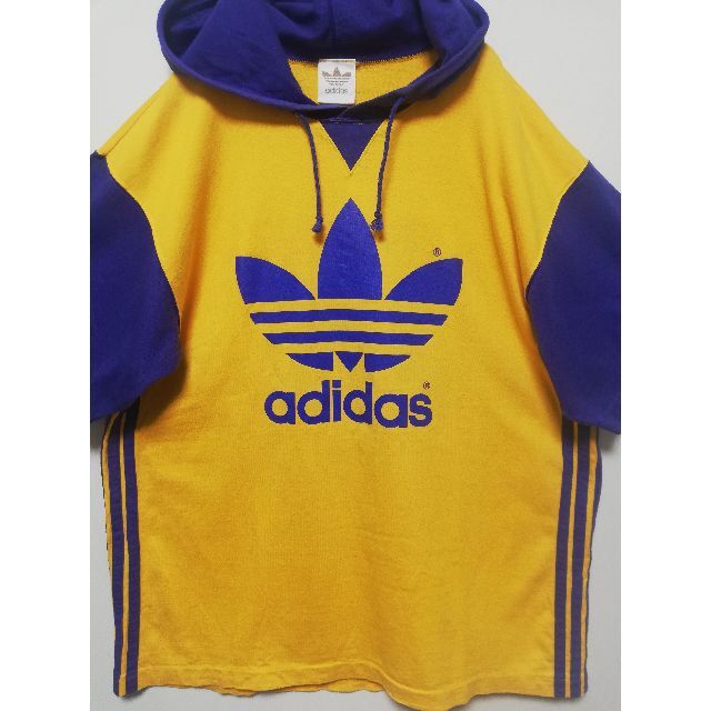 adidas(アディダス)の41 90年代 アディダス レイカーズ トレフォイル デサント ライン メンズのトップス(Tシャツ/カットソー(半袖/袖なし))の商品写真