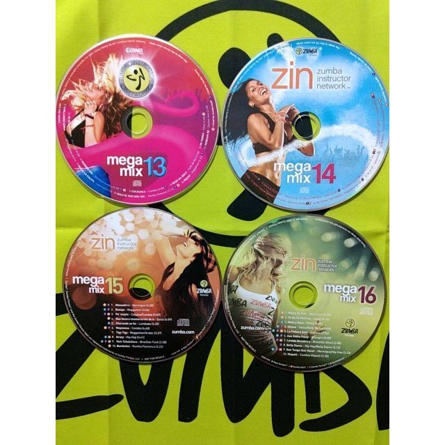 ZUMBA　ズンバ　MEGAMIX　CD　13　14　15　16　4枚セット