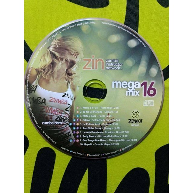 ZUMBA ズンバ MEGAMIX CD 13 14 15 16 4枚セット-