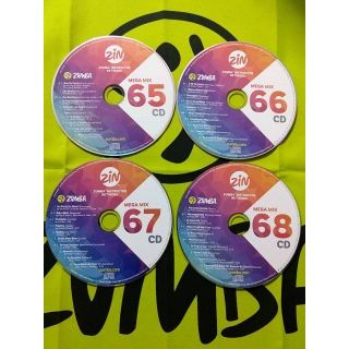 ズンバ(Zumba)のZUMBA　ズンバ　MEGAMIX　CD　65　66　67　68　4枚セット(ポップス/ロック(洋楽))