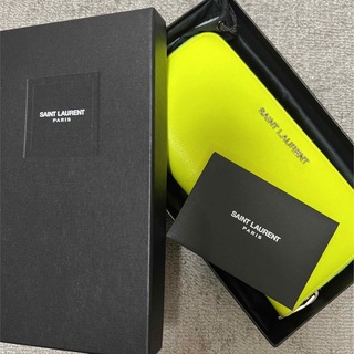 イヴサンローラン(Yves Saint Laurent)のイヴサンローラン　ネオンイエロー　長財布　サンローラン(財布)