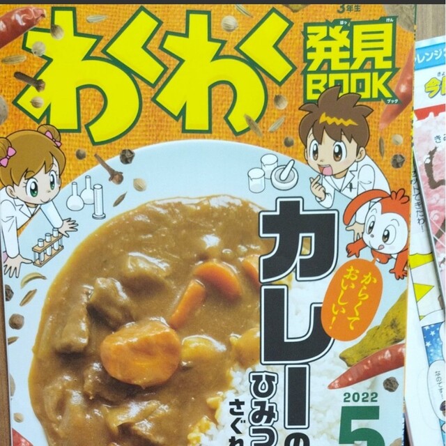 チャレンジ3年生 4月　5月　2ヶ月分の教材　進研ゼミ　小学講座　 わくわ発見 エンタメ/ホビーの本(語学/参考書)の商品写真