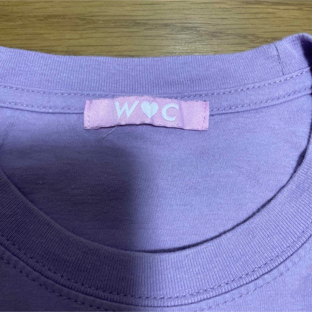 wc(ダブルシー)のW♡C ザウルス刺繍Tシャツ パープル レディースのトップス(Tシャツ(半袖/袖なし))の商品写真