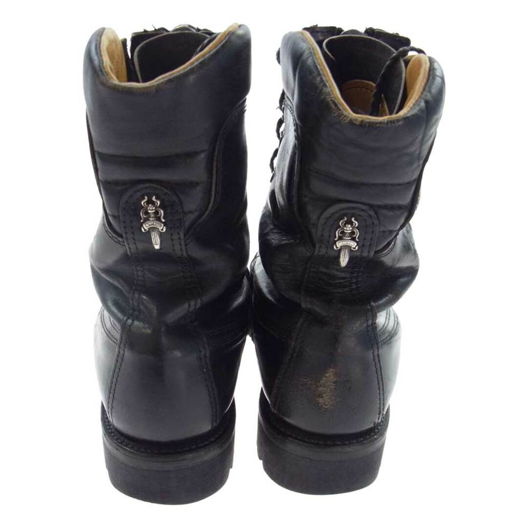 Chrome Hearts(クロムハーツ)のCHROME HEARTS クロムハーツ（原本無） ブーツ Chippewa チペワ FIREMAN ファイヤーマン ダガージップ レースアップ レザー ブラック系 8D【中古】 メンズの靴/シューズ(ブーツ)の商品写真