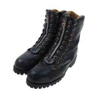 クロムハーツ(Chrome Hearts)のCHROME HEARTS クロムハーツ（原本無） ブーツ Chippewa チペワ FIREMAN ファイヤーマン ダガージップ レースアップ レザー ブラック系 8D【中古】(ブーツ)