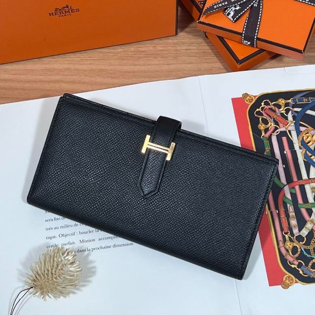 HERMES ベアンスフレ　ヴォーエプソン　黒×ゴールド金具