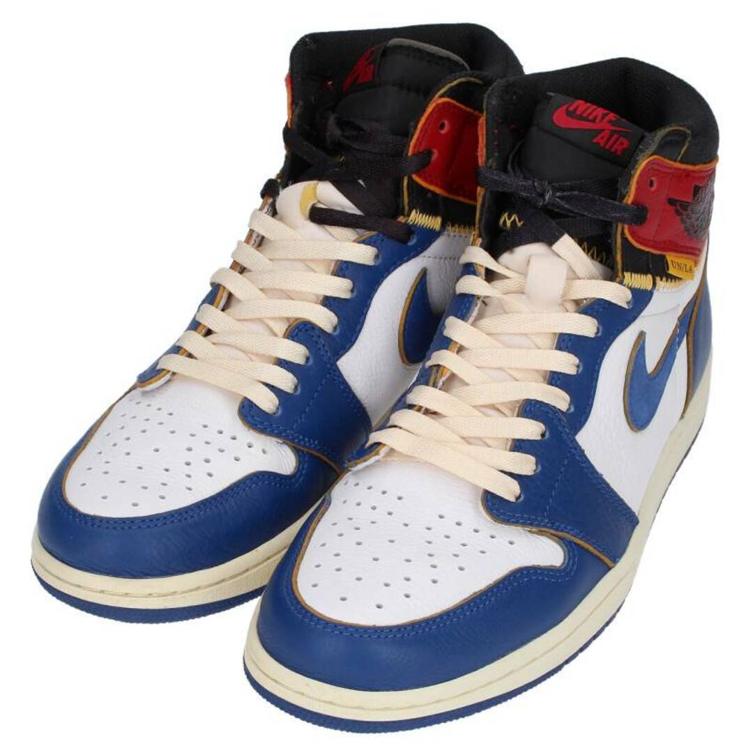 NIKE(ナイキ)のナイキ ×ユニオン UNION  AIR JORDAN 1 RETRO HI NRG UNION BV1300-146 エアジョーダン1レトロハイエナジースニーカー  メンズ 27.5cm メンズの靴/シューズ(スニーカー)の商品写真