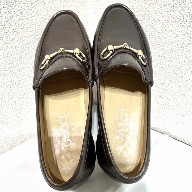グッチ GUCCI ホースビットローファー 黒茶金 41 D 25.5 | vancubic.com