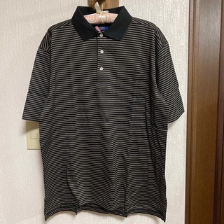 キャロウェイゴルフ(Callaway Golf)のキャロウェイゴルフ　モノトーンストライプポロシャツ(実家保管品)(ポロシャツ)