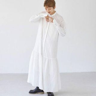 TODAYFUL 21AW シアーストライプシャツドレス