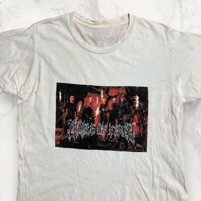 HNP  90s 00s  白 クレイドルオブフィルス　バンド Tシャツ メンズのトップス(Tシャツ/カットソー(半袖/袖なし))の商品写真