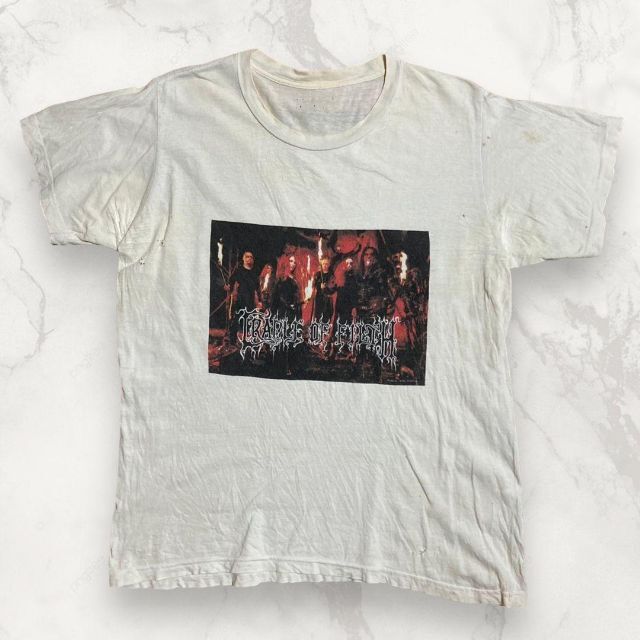 HNP  90s 00s  白 クレイドルオブフィルス　バンド Tシャツ メンズのトップス(Tシャツ/カットソー(半袖/袖なし))の商品写真