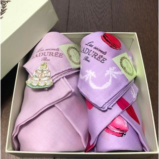 ラデュレ(LADUREE)の【kouka様専用】LADUREE ハンカチ2枚セット(ハンカチ)