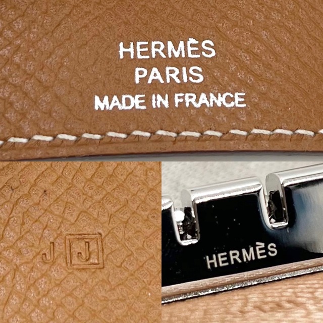 Hermes(エルメス)のHERMES エルメス キーケース ベアン 4連 小物 2006年 □J刻印 ヴォーエプソン    ブラウン 茶 シルバー金具 レディース 人気 美品【中古品】 レディースのファッション小物(キーケース)の商品写真