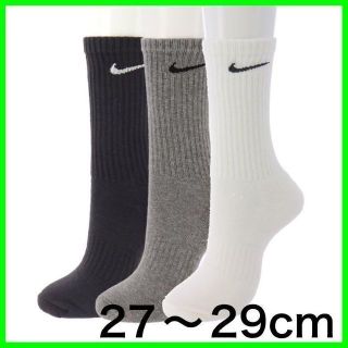 新品未使用 NIKE クルーソックス 3足セット 27~29cm ナイキ靴下(ソックス)