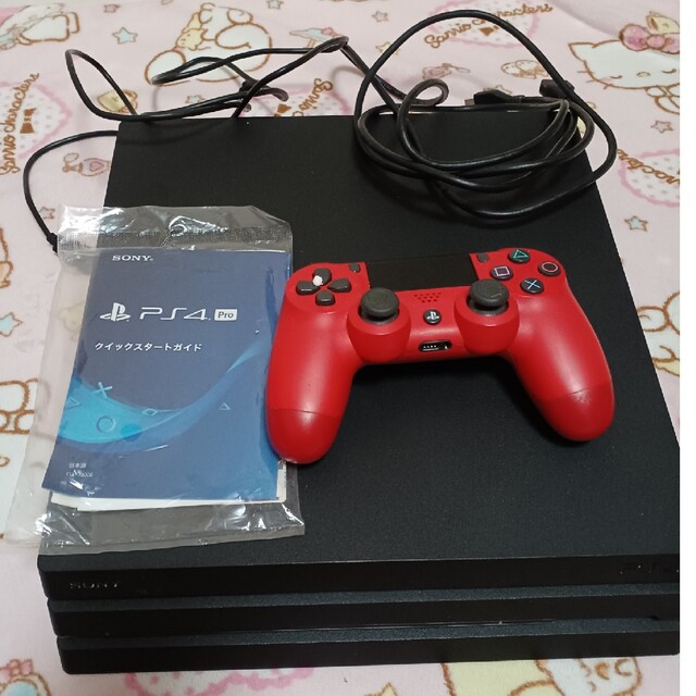 PS4PRO 1TB CUH-7200B　ワイヤーコントローラー青