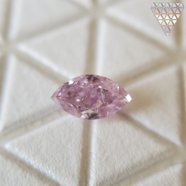 0.114 ct FANCY PURPLE PINK I2 MARQUISE