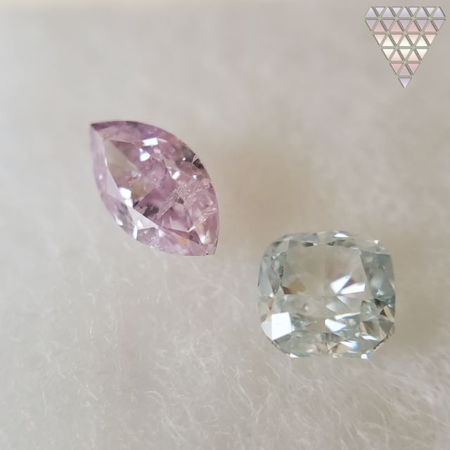 0.114 ct FANCY PURPLE PINK I2 MARQUISE レディースのアクセサリー(リング(指輪))の商品写真