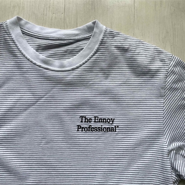 1LDK SELECT(ワンエルディーケーセレクト)のthe ennoy professinal エンノイtシャツボーダーSホワイト メンズのトップス(Tシャツ/カットソー(半袖/袖なし))の商品写真