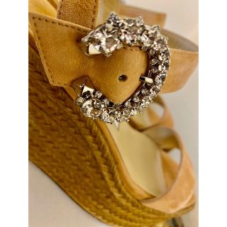 ジミーチュウ(JIMMY CHOO)のJimmy choo MIRABELLE 70 ウェッジサンダル(サンダル)