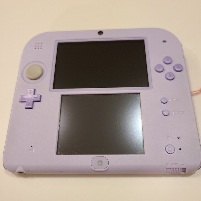 ニンテンドー2DS(ニンテンドー2DS)のNintendo 2ds（ラベンダー、中古） エンタメ/ホビーのゲームソフト/ゲーム機本体(携帯用ゲーム機本体)の商品写真