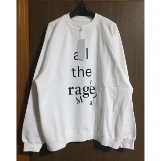 マルタンマルジェラ(Maison Martin Margiela)の白M新品 メゾン マルジェラ all the rage スウェット シャツ 長袖(スウェット)