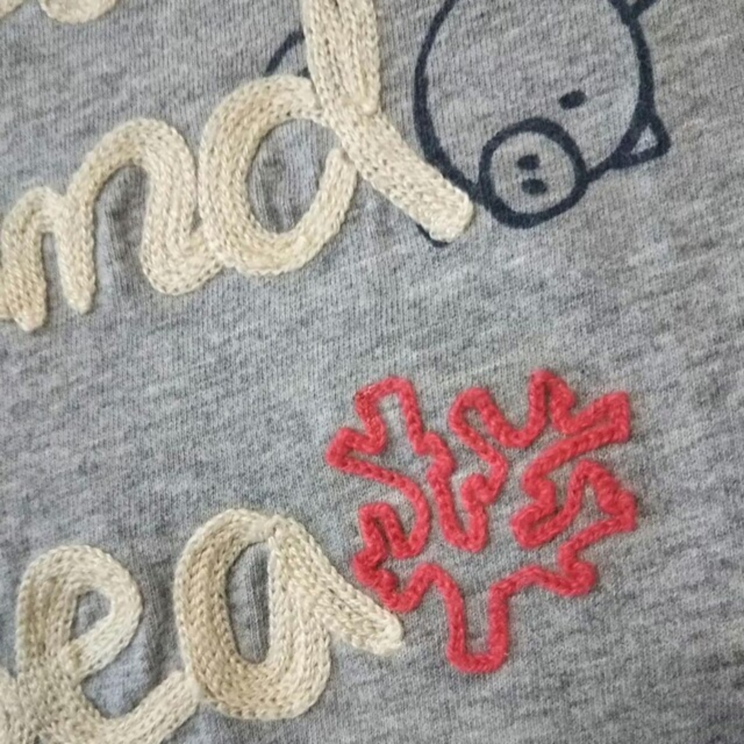 drug store's(ドラッグストアーズ)のdrug store's 半袖Tシャツチュニック 文字は大きな刺繍 レディースのトップス(Tシャツ(半袖/袖なし))の商品写真