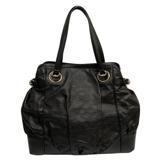 Gucci - 極 美品 保存袋付 GUCCI グッチ シマ GG ロゴ 総柄 レザー