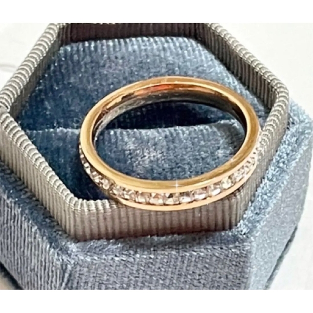 最高品質 ピンクゴールドリング ダイヤモンド　指輪　Ｋ18コーティング レディースのアクセサリー(リング(指輪))の商品写真